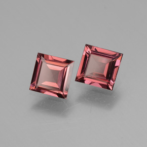 1.15 ct Pink Rhodolite Garnet Stone, Natural Rhodolite Garnet in Square Facet Shape for Sale
