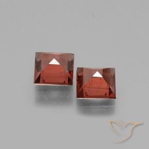 Rhodolite Garnet Gemstones in 5 x 5 mm (calibrated) Size for Sale, Rhodolite Garnet Stones in Deep Red Color