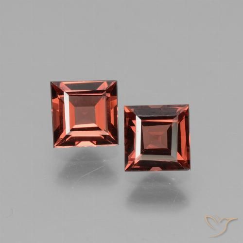 1.52ctw Natural Scarlet Red Rhodolite Garnet, Square, VS