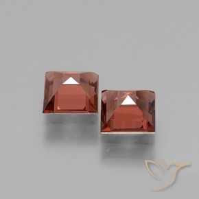 Rhodolite Garnet Gemstones in 5 x 5 mm (calibrated) Size for Sale, Rhodolite Garnet Stones in Scarlet Red Color