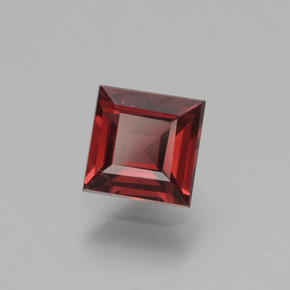 0.87 ct Pink Rhodolite Garnet Stone, Natural Rhodolite Garnet in Square Facet Shape for Sale