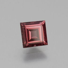 0.88 ct Pink Rhodolite Garnet Stone, Natural Rhodolite Garnet in Square Facet Shape for Sale