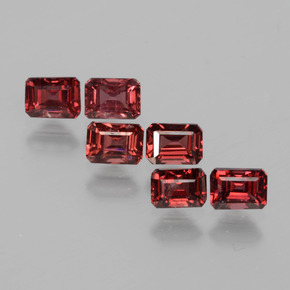 2.42 ctw Pink Rhodolite Garnet Gemstones, Rhodolite Garnet Gems in Octagon Facet Shape for Sale.