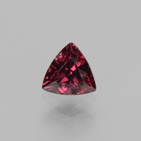 0.66 ct Pink Rhodolite Garnet Gemstone, Rhodolite Garnet Gem in Trillion Facet Shape for Sale.