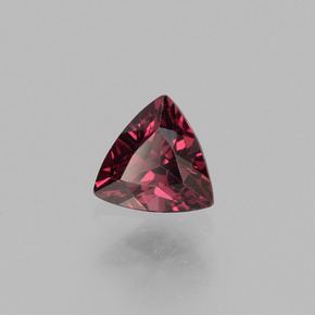 0.66 ct Pink Rhodolite Garnet Stone, Natural Rhodolite Garnet in Trillion Facet Shape for Sale