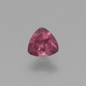 0.42 ct Pink Rhodolite Garnet Gemstone, Rhodolite Garnet Gem in Trillion Facet Shape for Sale.