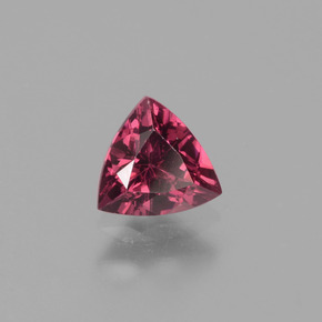 0.56 ct Pink Rhodolite Garnet Stone, Natural Rhodolite Garnet in Trillion Facet Shape for Sale