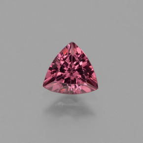 0.51 ct Pink Rhodolite Garnet Gemstone, Rhodolite Garnet Gem in Trillion Facet Shape for Sale.