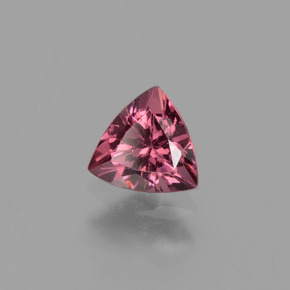 0.51 ct Pink Rhodolite Garnet Stone, Natural Rhodolite Garnet in Trillion Facet Shape for Sale