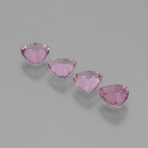 Rhodolite Garnet Gemstones in 5 x 5 mm (calibrated) Size for Sale, Rhodolite Garnet Stones in Pinkish Rose Color