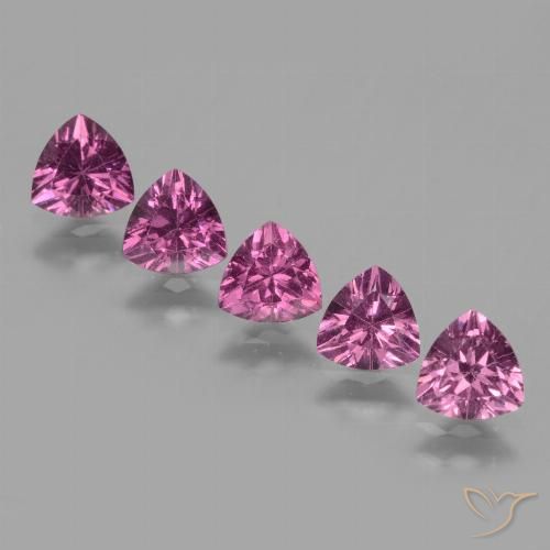 2.59ctw Natural Medium Purple Rhodolite Garnet, Trillion, VS