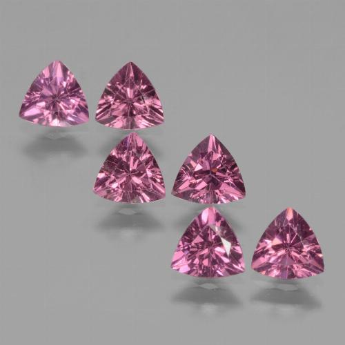 Grape Родолит Гранат Камень - 0.5ct Огранка Триллион Фасетная (ID: 432324)