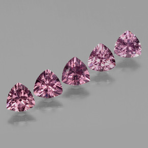 2.69 ctw Pink Rhodolite Garnet Stones, Natural Rhodolite Garnet in Trillion Facet Shape for Sale