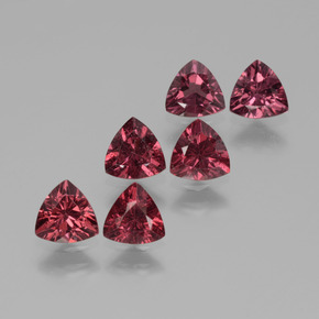Púrpura rojizo Granate Rodolita Gema - 0.4ct Forma trillón (ID: 432428)