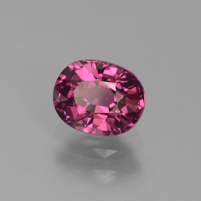 1.10 ct Pink Rhodolite Garnet Stone, Natural Rhodolite Garnet in Oval Facet Shape for Sale