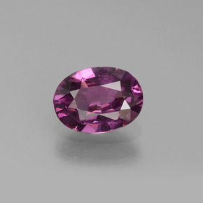 Púrpura oscuro Granate Rodolita Gema - 1ct Forma ovalada (ID: 438711)