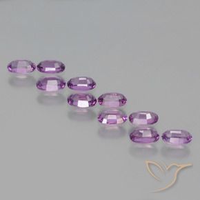 Rhodolite Garnet Gemstones in 5 x 3 mm (calibrated) Size for Sale, Rhodolite Garnet Stones in Medium-Dark Purple Color