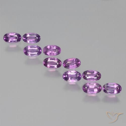 3.12ctw Natural Violet Purple Rhodolite Garnet, Oval, VS