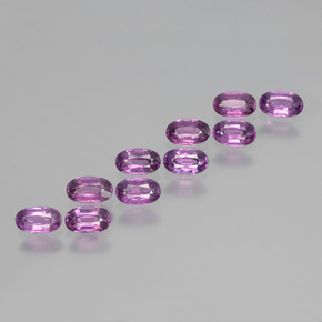 2.77 ctw Purple Rhodolite Garnet Stones, Natural Rhodolite Garnet in Oval Facet Shape for Sale