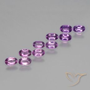 2.73 ctw Purple Rhodolite Garnet Stones, Natural Rhodolite Garnet in Oval Facet Shape for Sale
