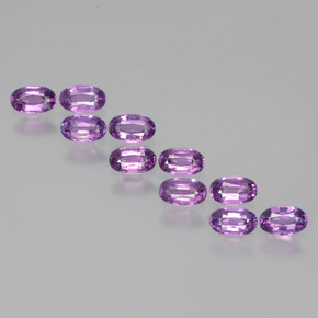 Púrpura medio Granate Rodolita Gema - 0.3ct Forma ovalada (ID: 438766)