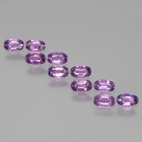 Light-Medium Violet Родолит Гранат Камень - 0.3ct Фасетный Овал (ID: 438767)
