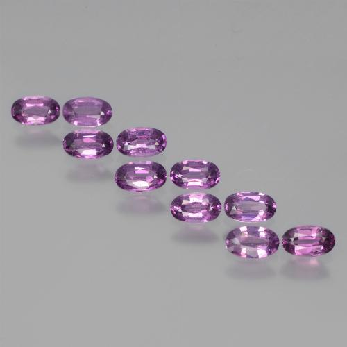 violett-lila Rhodolit-Granat Edelstein - 0.3ct Oval facettiert (ID: 438768)