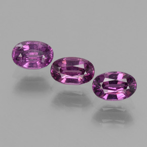Medium Purple Родолит Гранат Камень - 0.5ct Фасетный Овал (ID: 438795)