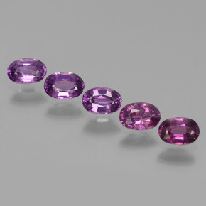 Deep Purple Rhodolite Garnet Gem - 0.4ct Oval Facet (ID: 438799)