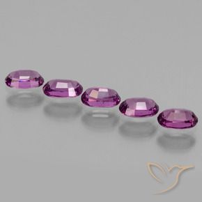 Rhodolite Garnet Gemstones in 5.5 x 3.5 mm Size for Sale, Rhodolite Garnet Stones in Deep Purple Color