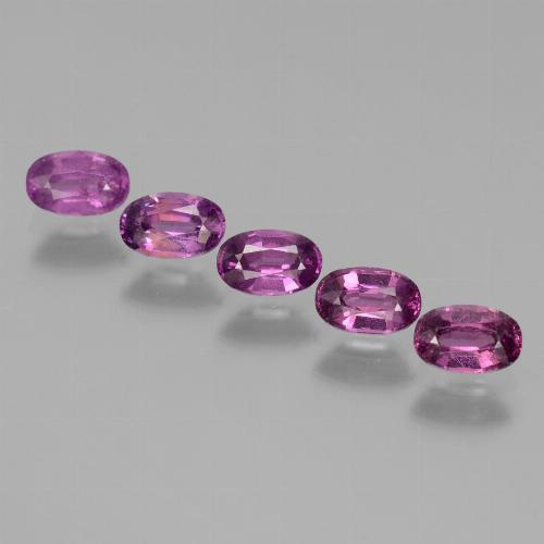 Sangria Purple Rhodolit-Granat Edelstein - 0.4ct Oval facettiert (ID: 438801)