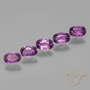 2.01 ctw Purple Rhodolite Garnet Stones, Natural Rhodolite Garnet in Oval Facet Shape for Sale