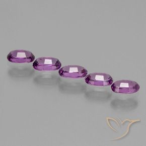 Rhodolite Garnet Gemstones in 5.5 x 3.5 mm Size for Sale, Rhodolite Garnet Stones in Medium Purple Color