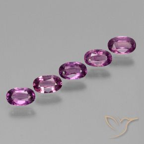 1.92 ctw Purple Rhodolite Garnet Stones, Natural Rhodolite Garnet in Oval Facet Shape for Sale