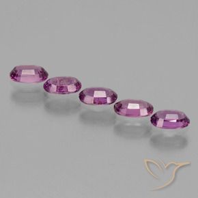 Rhodolite Garnet Gemstones in 5.5 x 3.5 mm Size for Sale, Rhodolite Garnet Stones in Medium Purple Color