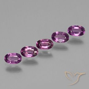 1.85 ctw Purple Rhodolite Garnet Stones, Natural Rhodolite Garnet in Oval Facet Shape for Sale
