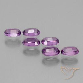 Rhodolite Garnet Gemstones in 5.4 x 3.5 mm Size for Sale, Rhodolite Garnet Stones in Pinkish Purple Color