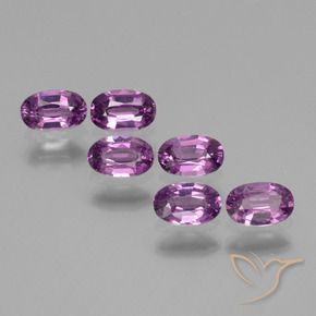 2.21 ctw Purple Rhodolite Garnet Stones, Natural Rhodolite Garnet in Oval Facet Shape for Sale