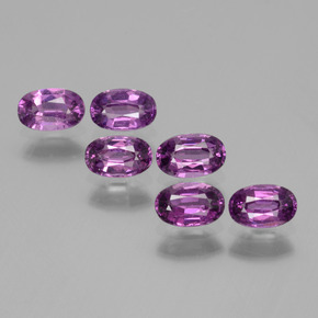 2.53 ctw Pink Rhodolite Garnet Stones, Natural Rhodolite Garnet in Oval Facet Shape for Sale
