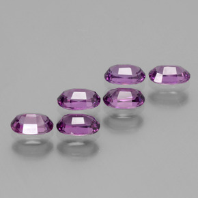 Rhodolite Garnet Gemstones in 5.4 x 3.4 mm Size for Sale, Rhodolite Garnet Stones in Pinkish Rose Color