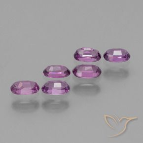Rhodolite Garnet Gemstones in 5.1 x 3.2 mm Size for Sale, Rhodolite Garnet Stones in Dark Purple Mauve Color
