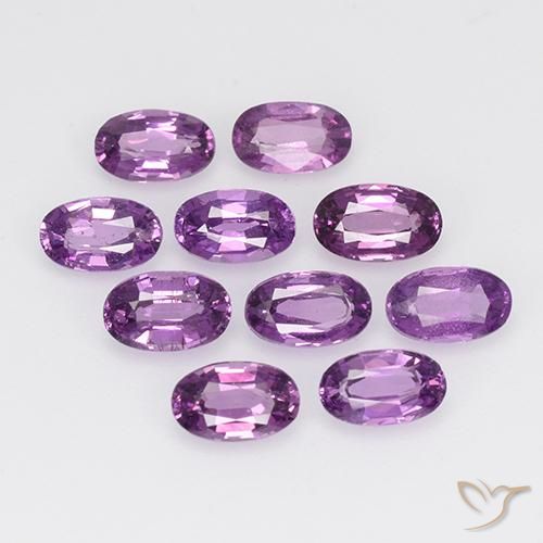 2.79 ctw Purple Rhodolite Garnet Stones, Natural Rhodolite Garnet in Oval Facet Shape for Sale