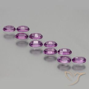 Rhodolite Garnet Gemstones in 4.8 x 2.9 mm Size for Sale, Rhodolite Garnet Stones in Pinkish Purple Color