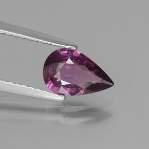 1.2ct Pear Facet Purplish Pink Rhodolite Garnet for sale thumb image of 1.2ct Pear Facet Purplish Pink Rhodolite Garnet (ID: 438891)