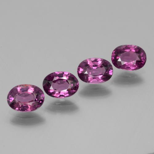 Deep Purple Rhodolite Garnet Gem - 1ct Oval Facet (ID: 438898)
