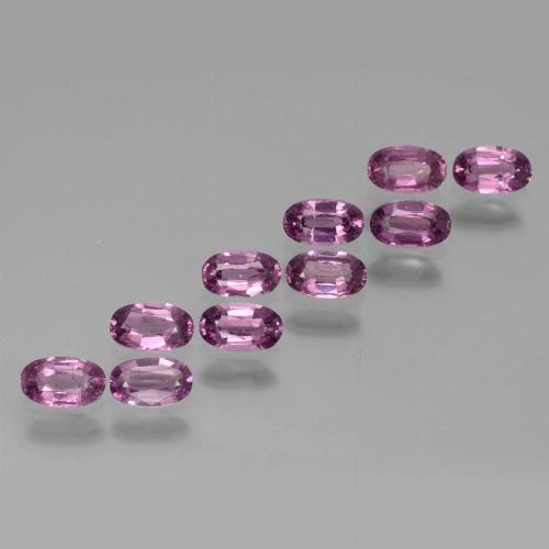 Красновато-пурпурный Родолит Гранат Камень - 0.3ct Фасетный Овал (ID: 439410)