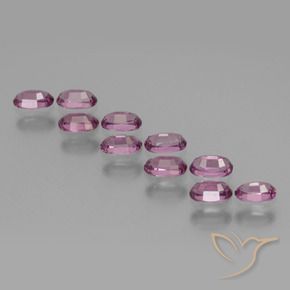Rhodolite Garnet Gemstones in 5.1 x 3.2 mm Size for Sale, Rhodolite Garnet Stones in Deep Purple Color
