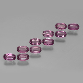 Viola rossastro Granato di rodolite Gem - 0.3ct Ovale sfaccettato (ID: 439414)