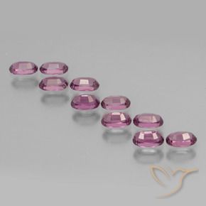 Rhodolite Garnet Gemstones in 5 x 3 mm (calibrated) Size for Sale, Rhodolite Garnet Stones in Deep Purple Color