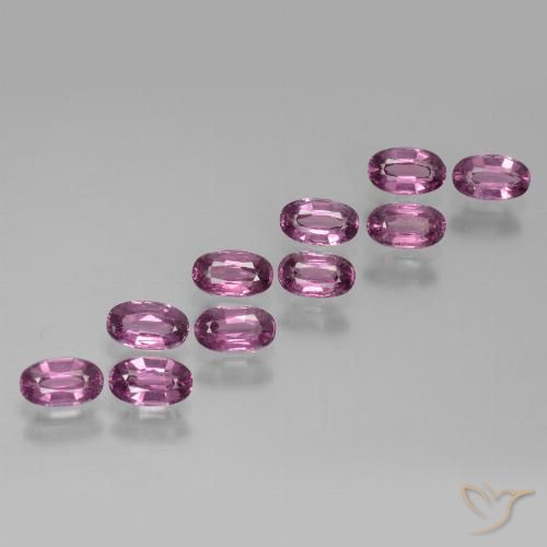 3.39ctw Natural Medium Purple Rhodolite Garnet, Oval, VS